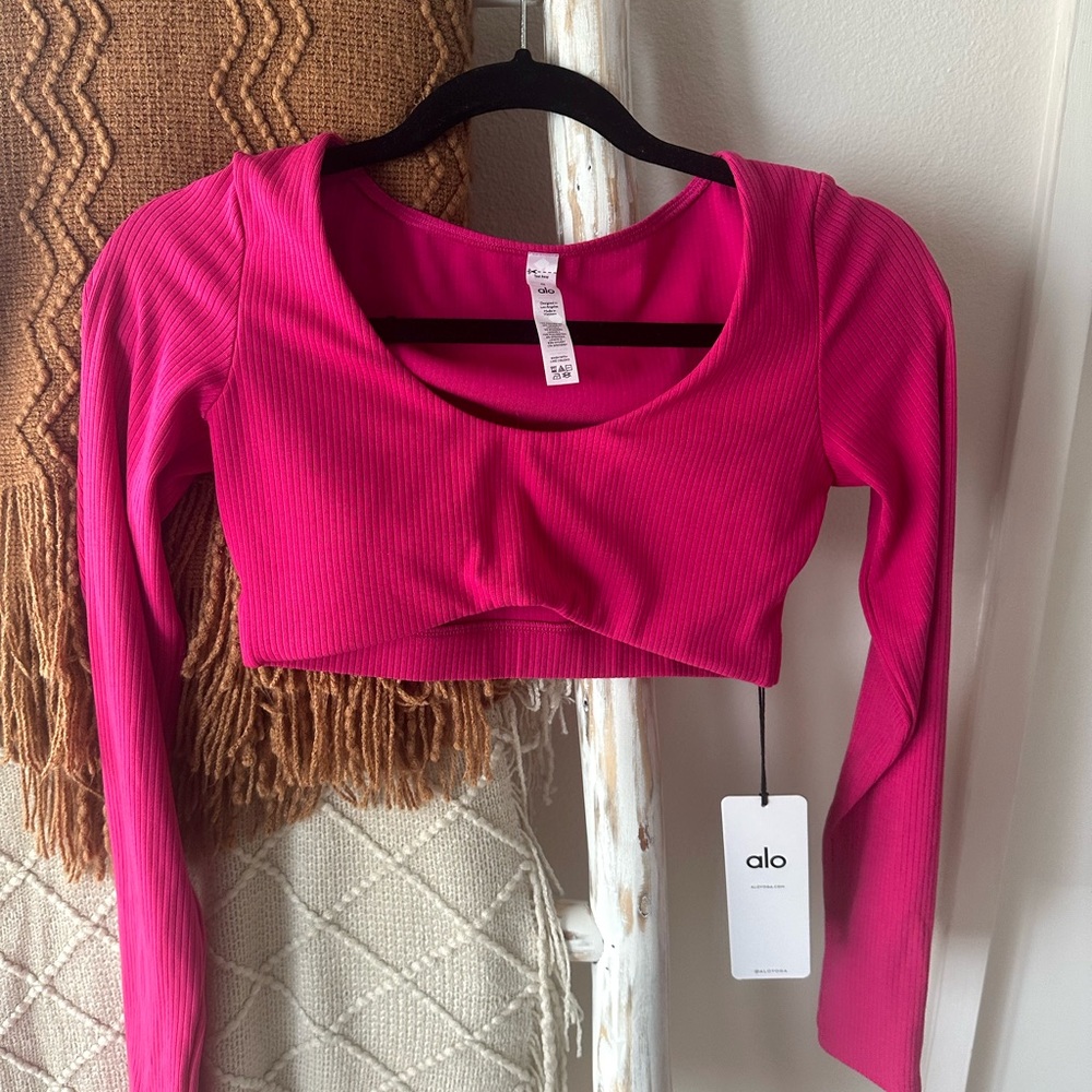 Alo ribbed defined long sleeve bra
